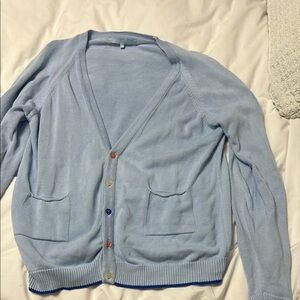 Hill House Light Blue Cardigan Sweater